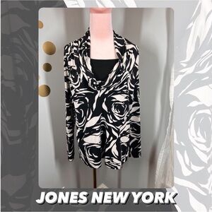 EUC Jones New York Drape Neck Top